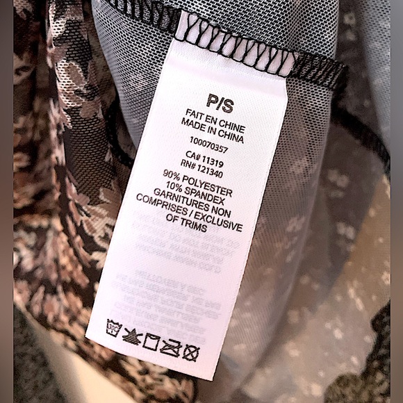 GARAGE Patterned Mesh Long sleeve | Women’s Size S/P - Picture 6 of 6